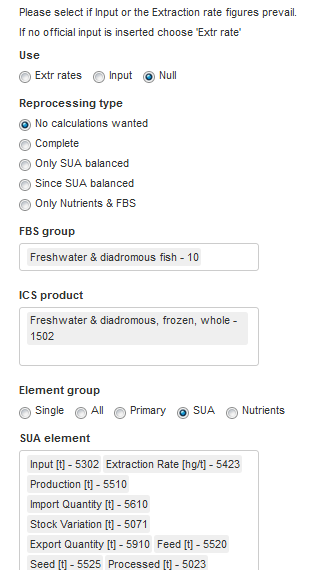 Side manu of the _Data validation_ tab.