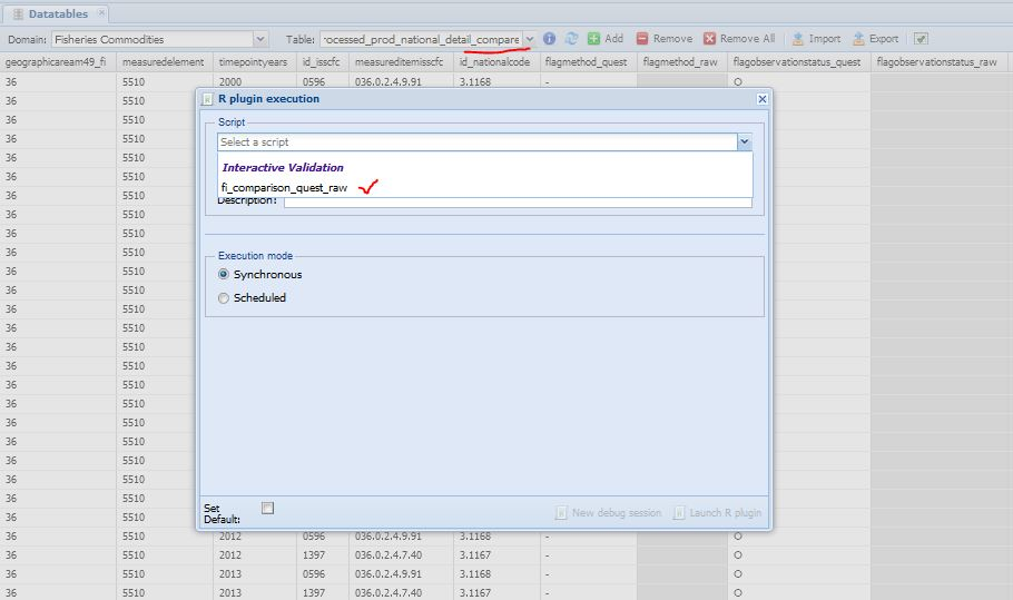  Select the plugin name to run.